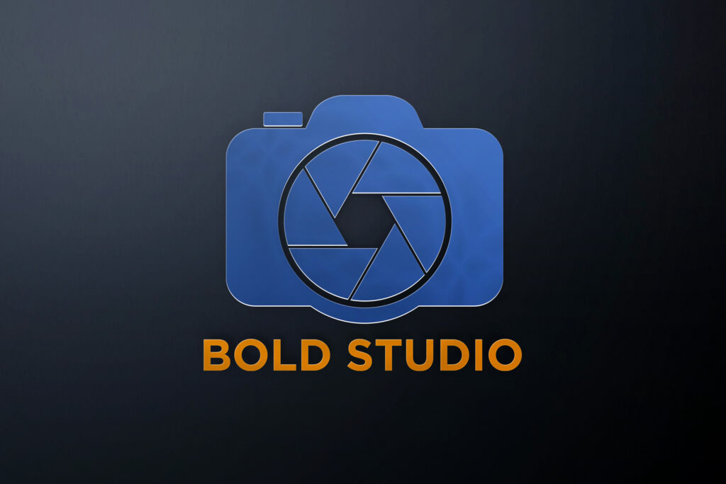 poriume portfolio - logo design for bold studio photography